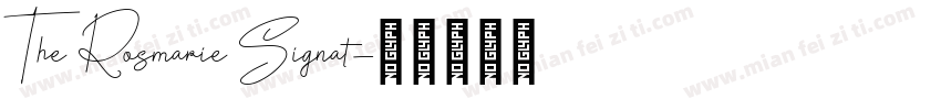 The Rosmarie Signat字体转换